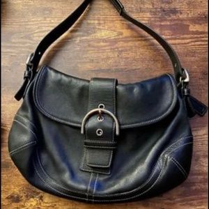 Coach Soho Black Leather Hobo